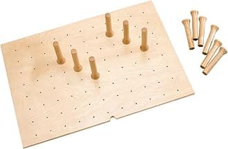 Trimmable Pegboard Drawer Divider Organizer, Trim to Fit Wooden Kitchen Cabinet Storage Utensil, Pots & Dish Rack, 30" x 21", 4DPS-3021