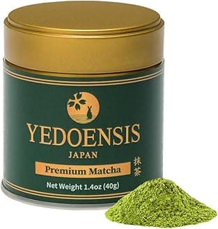 YEDOENSIS Premium Matcha - Organic Japanese Green Tea Matcha Powder, JAS Certified Organic, Vegan, Gluten-Free (40g)
