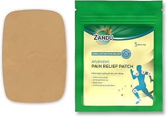 Zandu Ayurvedic Pain Relief Patch (Pack of 5 Patches) - A Specially Designed Pain Patch for Reducing Joint & Muscular Pain | Helps Provides Relief From Pain Associated with Osteoarthritis & Back Pain