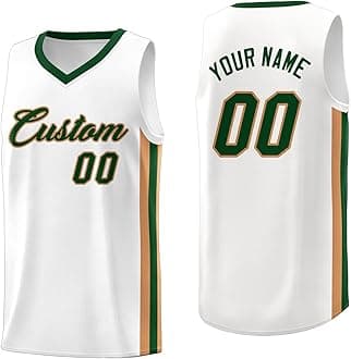 KXK Personalized Your Own Basketball Jersey Sports Shirt Printed Custom Team Name Number Logo for Men Youth