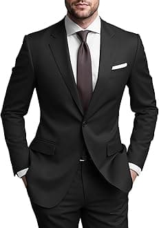 SHUZHXLZANGY Mens Suits Regular Fit 2 Piece Suit Men Wedding Suits for Men Prom Formal Business