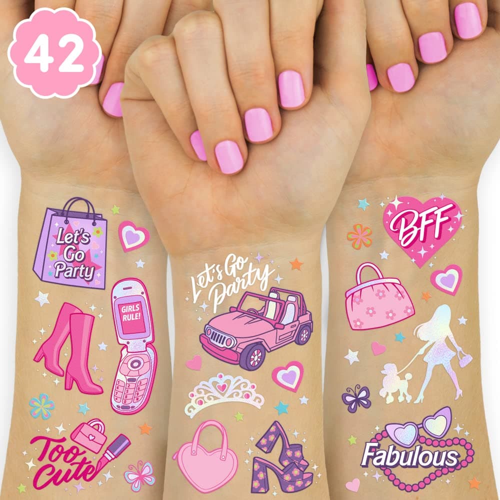 Pink Party Tattoos
