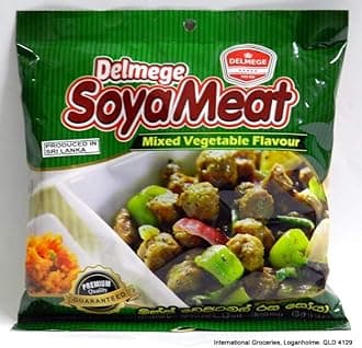 Delmege SOYA Meat | Authentic Sri Lankan Taste | (Regular Flavour, Pack of 20)