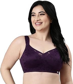 EnamorWomen's Nylon F122 Body Transform Smooth and Ultra Light Curve Super Support Bra- Full Coverage, Non Padded, Wirefree