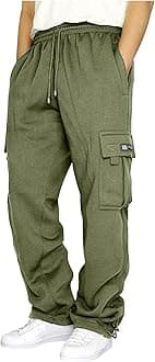 Men's Athletic Running Pants Active Lightweight Workout Joggers Quick Dry Gym Loose Fit Sweatpants with Pockets