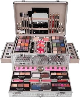 VolksRose All In One Makeup Kit Multi-Purpose Combination Makeup Surprise Gift Set Beauty Full Makeup Essential Starter Kit, Compact and Lightweight Design for Girls Women and Make Up Beginners
