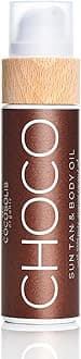 COCOSOLIS CHOCO Suntan & Body Oil - Organic Tanning Oil - Deep Chocolate Tan - Tanning Lotion Accelerator for Indoor and Outdoor Tanning Beds (3.71)