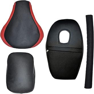 Seat Cover with Tank Cover + Back Rest Foam Combo Set for RE Classic 350/500cc