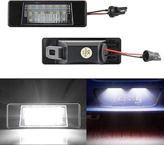 2PCS LED Number Plate Light for Nissa-n Juke Versa Versa Note NV200 X-Trail Rogue Sport only Infinit-i Q50, LED License Number Plate Lights