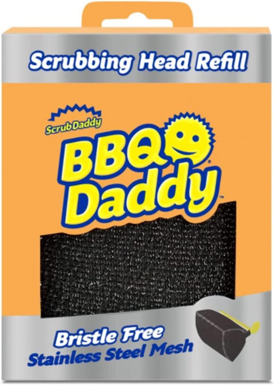 Scrub Daddy BBQ Daddy - BBQ Cleaning Brush Replacement Head, Barbeque Grill Cleaner, Wire Bristle Free with FlexTexture, Barbecue Cleaner Brushes, High-Tech Cleaning Accessories for Men
