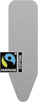 Brabantia 216800 Metallised Silver Ironing Board Cover With 2 Mm Foam, L 110 X W 30 Cm, Size A