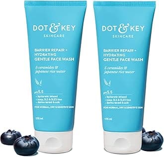 Barrier Repair + Hydrating Gentle Face Wash With Probiotic Ceremide For Dry Skin,Normal Skin&Sensitive Skin Gently Cleanses From Dirt&Oil Unisex,175 Ml Combo Pack of 2