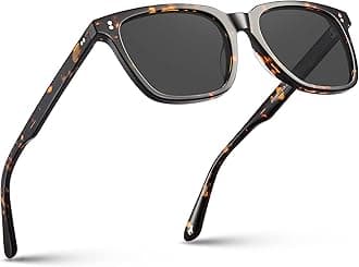 CARFIA Retro Square Mens Sunglasses Polarised Eyewear 100% UV Protection for Driving Travel