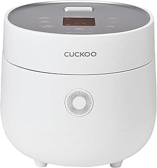 CUCKOO Micom Rice Cooker 6-Cup Uncooked / 12-Cup Cooked with Nonstick Inner Pot, Versatile Rice Maker with 9 Menu Options, Fuzzy Logic Technology, Auto Clean, Quick Rice Mode, White (CR-0675FW)