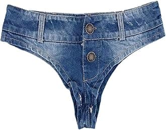 Naturemore Women Sexy Cut Off Low Waist Denim Jeans Shorts Mini Hot Pants