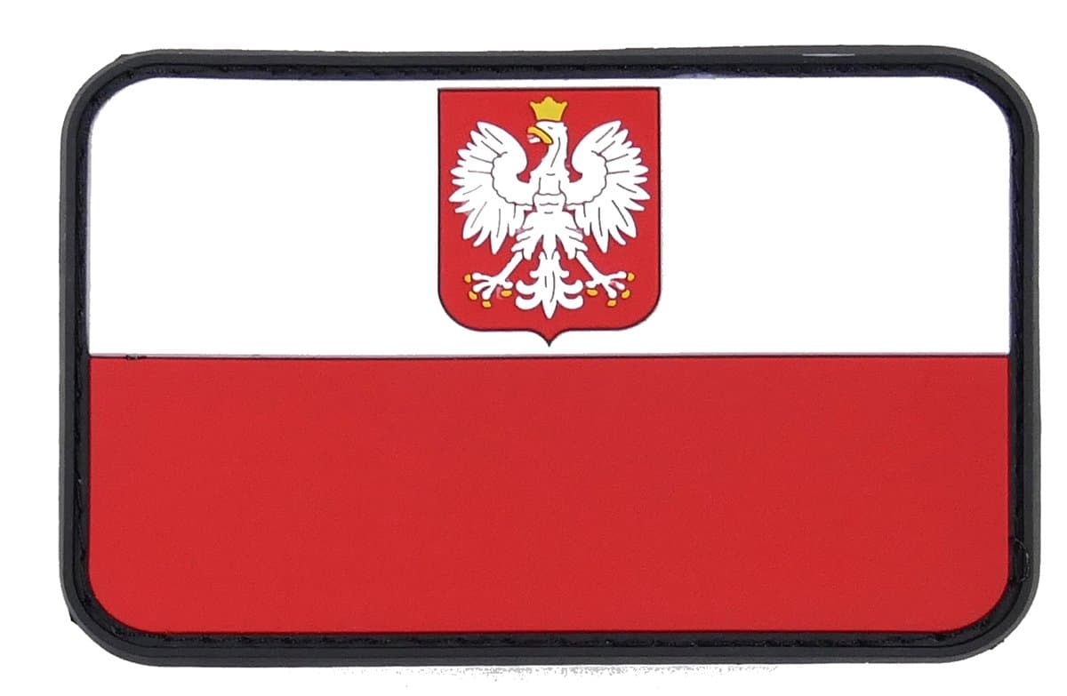JTG Rubber Poland Polish Flag Patch