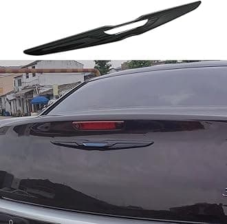 Kolya Glossy Black Rear Door Trunk Lid Center Emblem Badge Cover Molding Trim for 2011-2022 Chrysler 300 300C