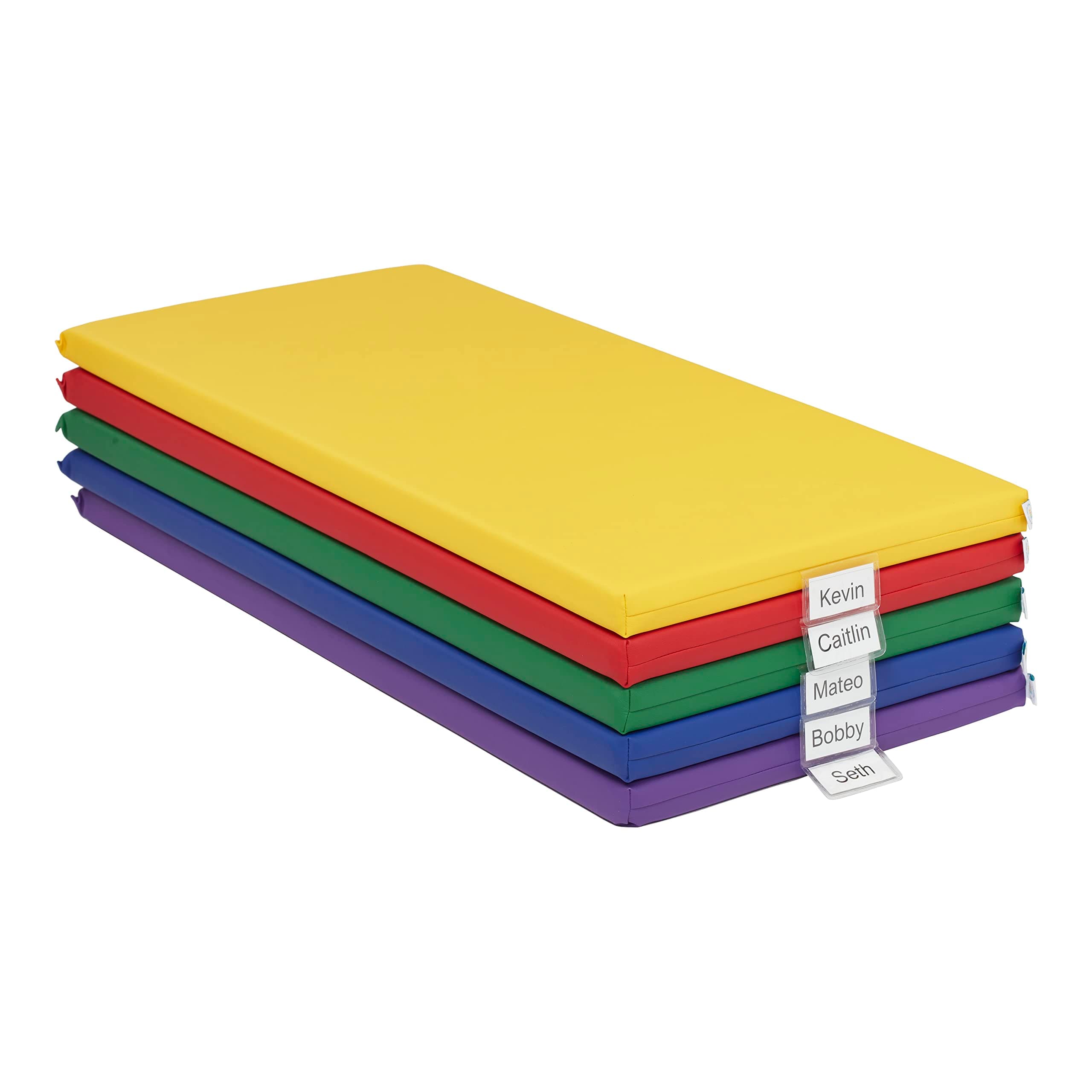 SoftZone Rainbow Rest Mat, 2in, Sleeping Pad, Assorted, 5-Piece