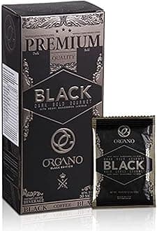 ORGANO Gourmet Black Coffee, 100% Certified Ganoderma Lucidum (30 Sachets)