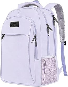 MATEIN Laptop Backpack for Girls, 15.6 Inch College School Backpack for Women, Water Resistant Durble Slim Students Bookbag Casual Daypack Travel Computer Nurse Work Bag Gift