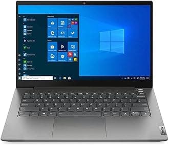 Lenovo ThinkBook 14 Gen 2, 11th gen Intel i7-1165G7, 14" FHD (1920 x 1080) IPS, Anti-Glare,300 nits, Thunderbolt 4, Win 10 Pro - (8GB RAM | 512GB NVME) (Renewed)