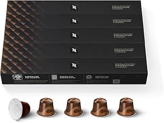 Cioccolatino Barista Creations Roasted Coffee Capsules, Original Line, 10 capsules in 1 Sleeve - Pack of 5 Sleeves