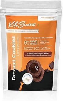 - Kilobeaters Chocolate Dessert Cookies 400G (Pack Of 1) | 7G Protein Per Serve | Ready To Eat Tea Time Snack | No Maida & 0% Added Sugar | Keto Friendly Biscuit | Healthy Snacks For Adults & Kids