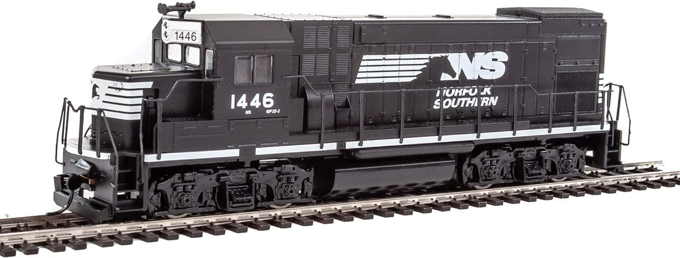Trainline HO Scale Model EMD GP15-1 - Standard DC - Norfolk Southern (Black, White)