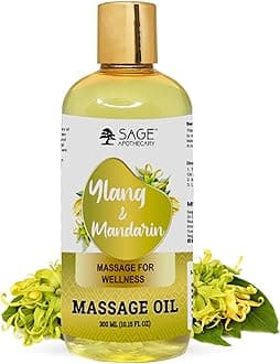 Ylang & Mandarin Massage Oil for Relaxed & Replenished Skin | No Parabens & Sulphates | Cruelty Free & Vegan 300 ml