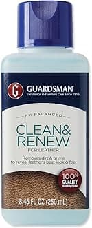 Guardsman Clean and Renew Leather Protector for Leather Furniture & Car Interiors | Small Leather Goods and Leather Shoe Cleaner, 8.45 Fluid Ounces