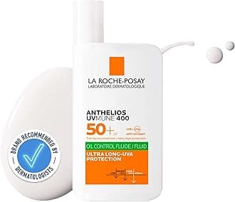 Anthelios UVMune 400 Oil Control Invisible Fluid SPF50+ Sun screen for Oily, Blemish-Prone Skin