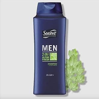 Suave Men Alpine Fresh 2 in 1 Shampoo and Conditioner, 28 oz