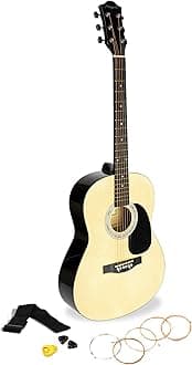 Martin Smith Full-Size Acoustic Guitar with Strap, Spare Strings & Lessons