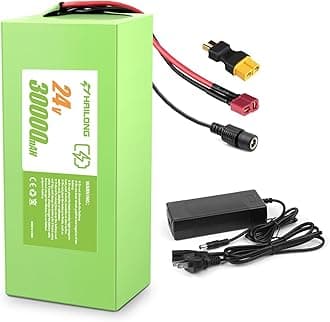 24V 30Ah Universal Power Pack Rechargeable Battery with 29.4V 4A Adapter |25A BMS & Waterproof Design(200-1000W Systems)