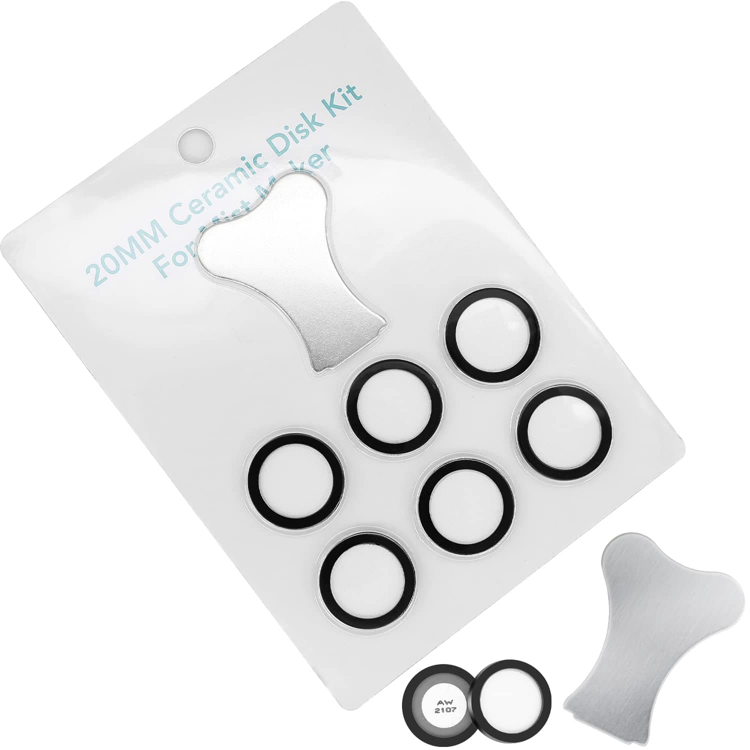 Transducer Discs, Dimplex Optimyst Spares, Replacement Disks for Dimplex Electric Heater Fire (Pack of 6pcs)