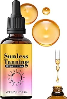 Drinkable Tanning Drops, Sunless Tanning Drops To Drink, No Sun Required to Naturally Boost Melanin, Promotes Natural Skin Tone, Promotes Skin Health, Nourishing and Moisturizing (1pcs)