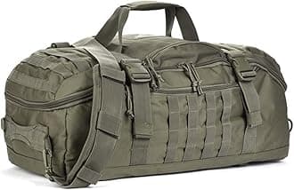 Miramrax Travel Duffle Bag Backpack for Men - Large Tactical Bags Weekender Gym Bag for Overnight Traveling Military Workout Deployment Sports (Green, 80L)