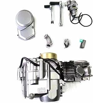 CHUNILLE Engine Motor Kit 140cc 4 Stroke Dirt Bike Engine Single-Cylinder Motor ForHonda Trail CRF50 XR50 CT70 Silver