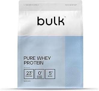 Bulk Pure Whey Protein Powder,Unflavoured,23g Protein and 5g BCAAs per Scoop,Whey Concentrate Shake,Low Sugar,Supports Muscle Growth and Repair,Smooth Mixing,Vegetarian,2.5kg