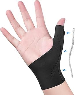 Thumb Wrist Brace Compression Stabilizer Thumb Support Spica Splint for Carpal Tunnel, Arthritis, Tendonitis and TFCC Pain Relief - Women & Men - Fits Left or Right Hand - Breathable, Soft Large