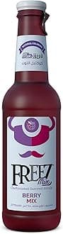 Freez - Carbonated Soda Flavored Cold Drink Non Alcoholic - Berry Mix - 275 ml, Maroon