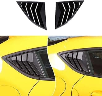 Rear Side Window Louver Cover Compatible with Toyota Supra GR A90 A91 MK5 2019-2026, Side Window Louvers Air Vent Scoop Shades Trim Cover (Matte Black)