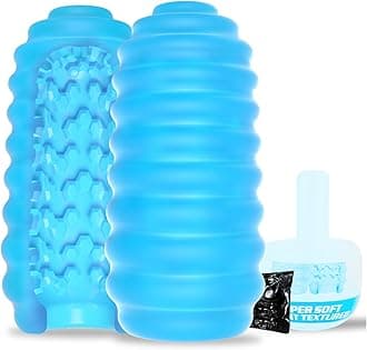 Double-Sided Blowjob Onahole, Ultra-Soft Stretchy Juguete Sexual para Hombre, LNIIY Realistic Penis Sucker Cock Sleeve with Storage Box, Silicone Oral Kinky Pleasure Adult Sex Toys Games