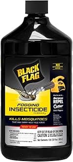 Black Flag 32 oz. Fogging Insecticide Ready-To-Use Controls Mosquitoes, Biting Flies and Flying Insects in Lawns, Patios and Gardens, 190255, 32 ounce