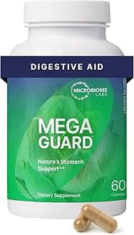 Microbiome Labs MegaGuard - Artichoke Leaf Extract, Ginger & Licorice Combined to Help Balance Stomach Acid, Promote Normal Digestion & Reduce Occasional Gas & Bloating (60 Capsules)