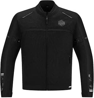 Motorcycle Riding Jacket with Mesh CE Armor and Detachable Thermal Liner Dual Sport All Season for Men Model JAM1
