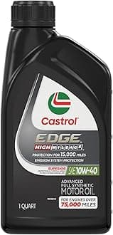 EDGE High Mileage 10W-40 Advanced Full Synthetic Motor Oil, 1 Quart