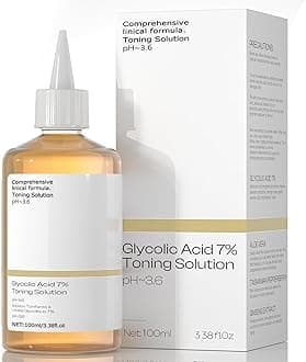 Glycolic Acid, Glycolic Acid 7% Toner, Glycolic Sour 7% Toning, KeepThe Skin Moist, Exfoliating Serum for Face, Facial Exfoliation Astringe Pores (100ML)