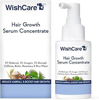 WishCare Hair Growth Serum For Scalp | 94% Saw New Hair Growth | Redensyl & Rosemary Oil | 100% Saw Hairfall Reduction | In-Vivo Tested | For Men & Women | 30ml