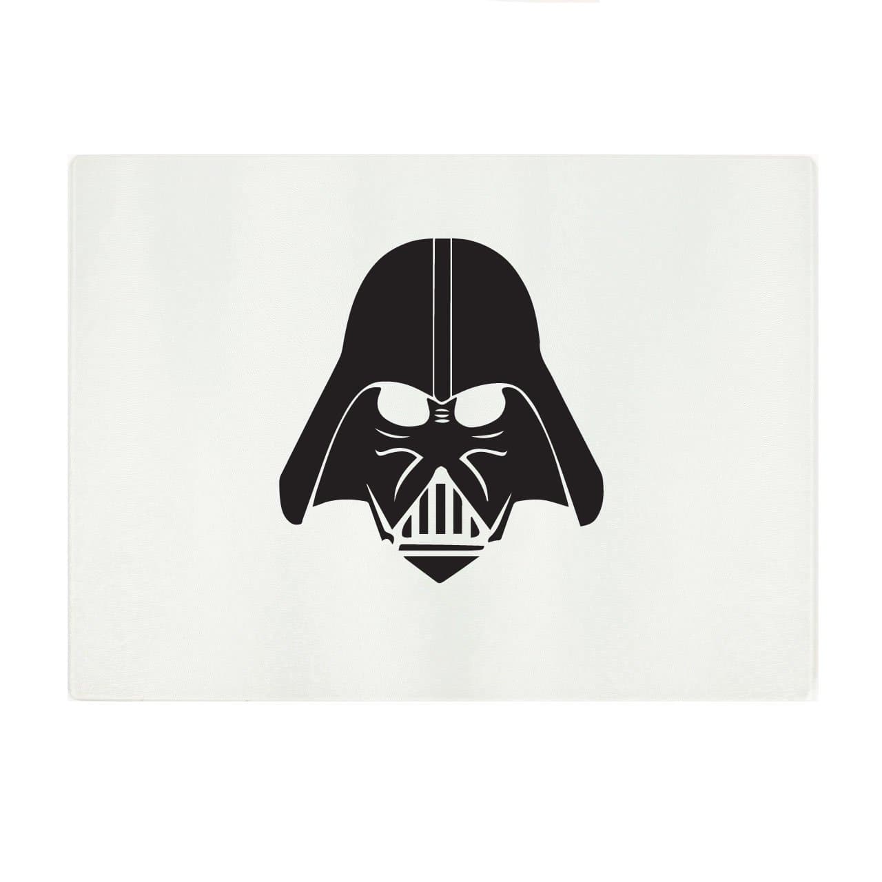 Abby Smith, Darth Vader Silhouette Rectangular Glass Cutting Board - Medium - 11"x8"